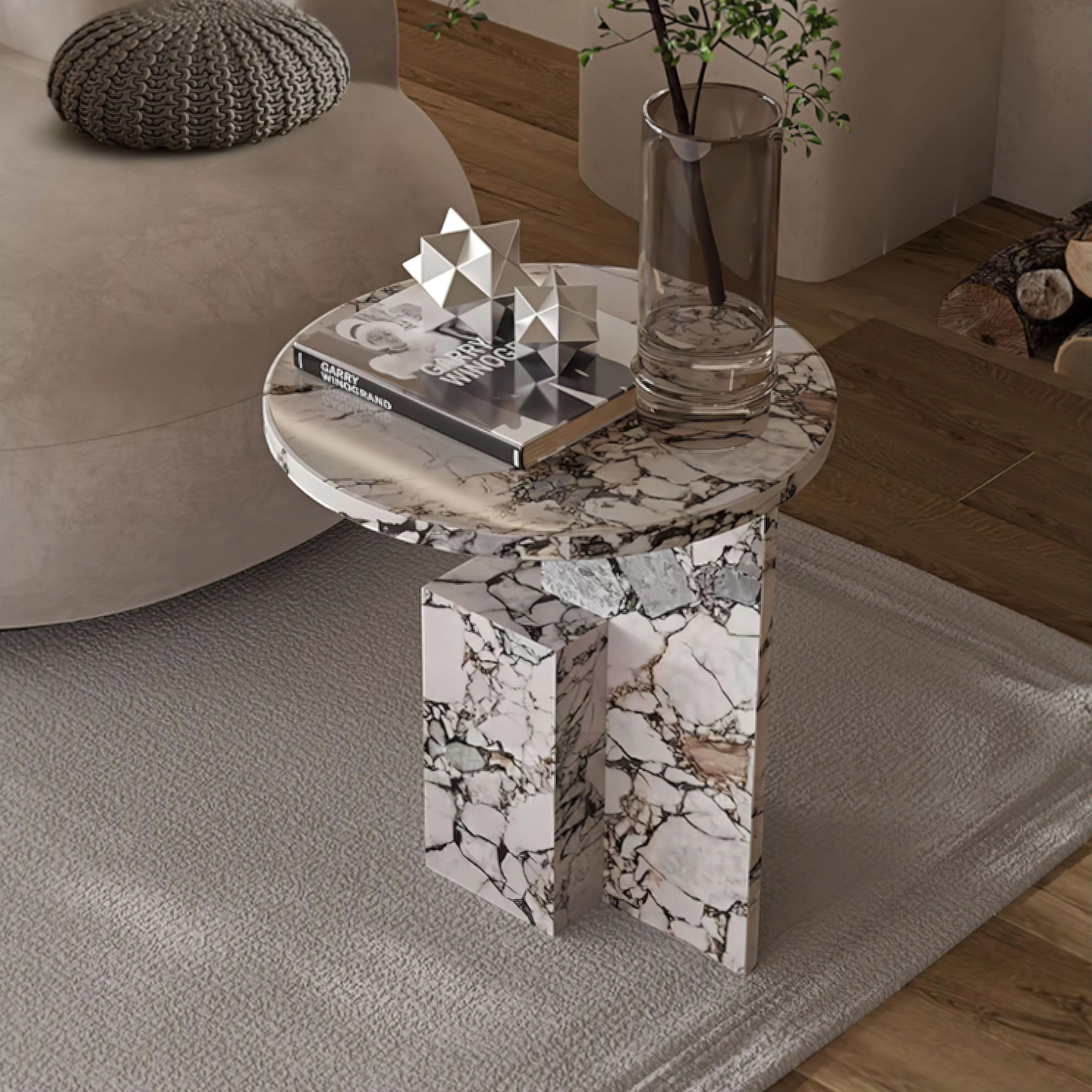 Bellina Marbre Table d'Appoint