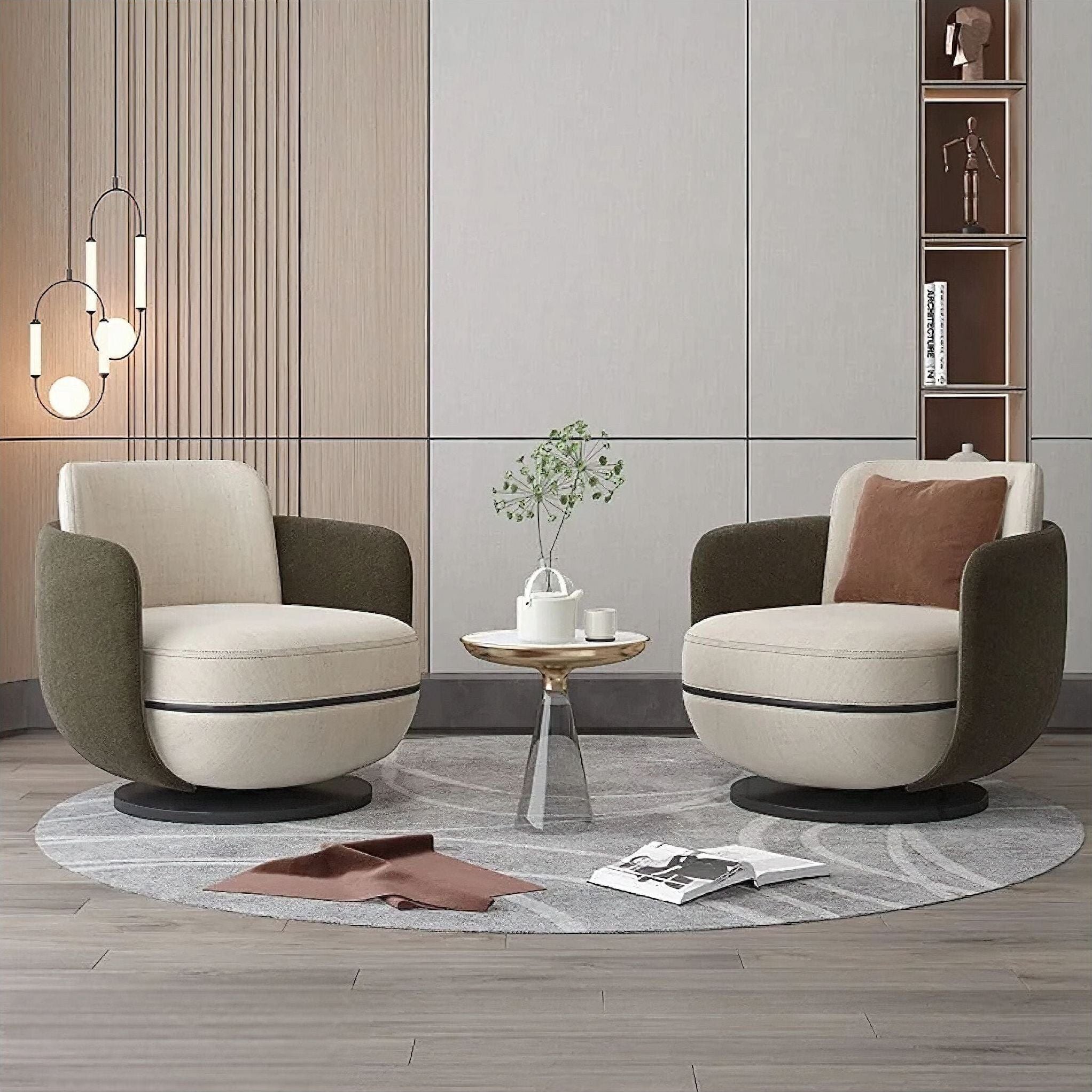 Diane Swivel Fauteuil d'Appoint