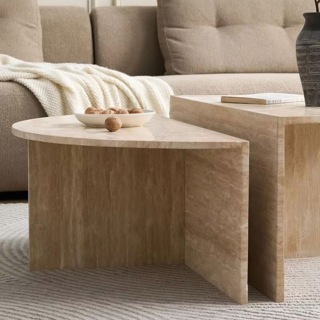 Iva Travertine Table Basse