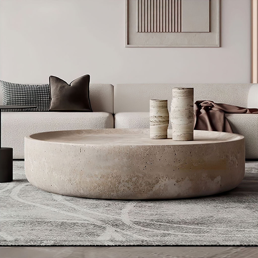 Zariah Travertine Table Basse